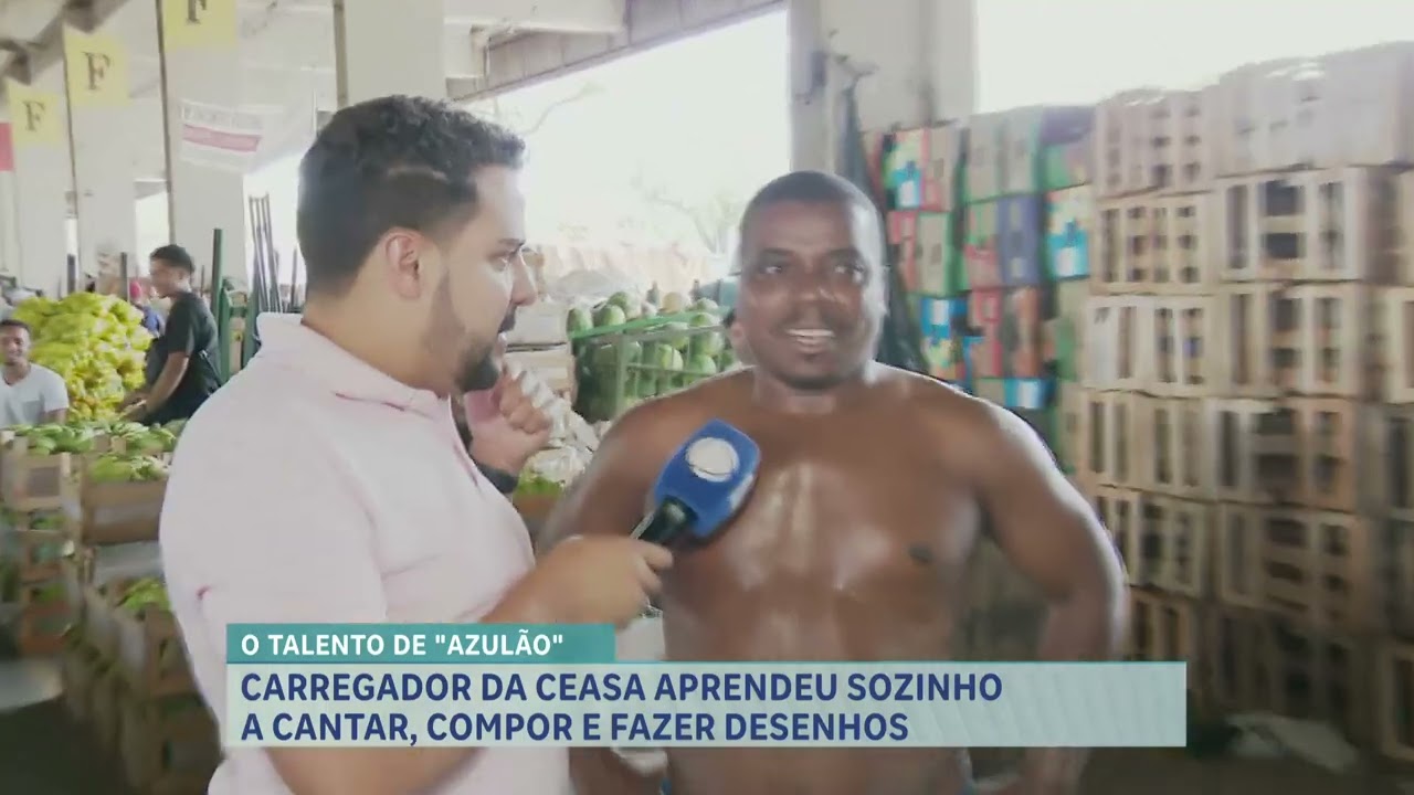 Conheça o Azulão, carregador que alegra os corredores da CEASA, na Grande BH