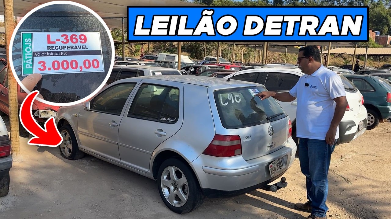TEM 3 MIL REAIS E PRECISA DE UM CARRO? ENCONTREI NESSE LEILÃO DO DETRAN