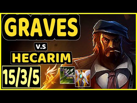 GRAVES vs HECARIM - 15/3/5 KDA JUNGLE CHALLENGER GAMEPLAY - NA