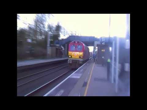#147: DB Schenker Class 92015 passes Acton Bridge (01/02/14)