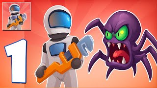 Mars Survivor - Gameplay Walkthrough Part 1 - Survival Craft Battle on space (iOS, Android)