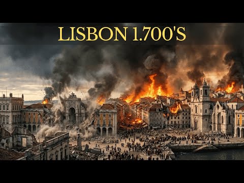 Lisbon in the 1700s: From Golden Empire to Earthquake Apocalypse (AI Reconstruction)