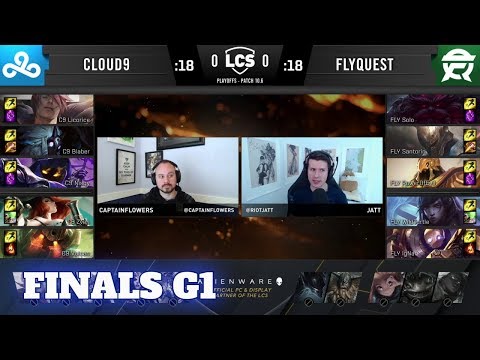 Cloud 9 vs FlyQuest - Game 1 | Grand Finals PlayOffs S10 LCS Spring 2020 | C9 vs FLY G1
