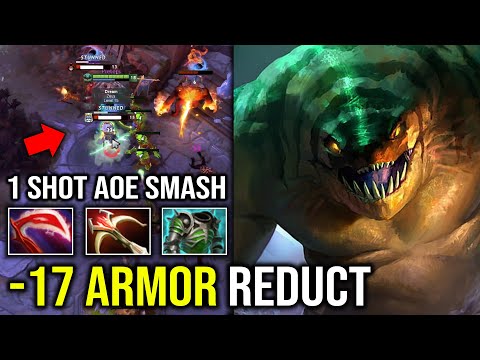 WTF 1v5 Unkillable Kraken 17 Armor Reduction Desolator AC Tidehunter 1 Shot AOE Anchor Smash Dota 2