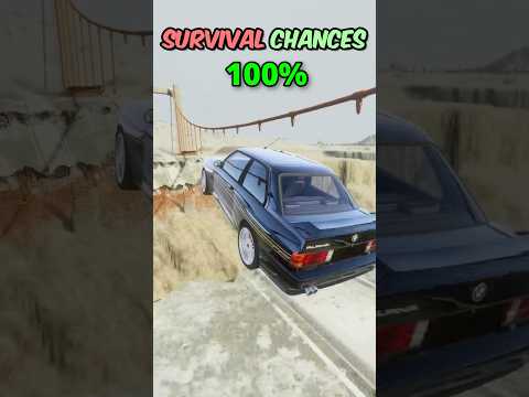 Which Car Jumps The Broken Bridge😲? #shorts