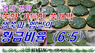 쑥향 가득한 봄의 별미 쑥개떡 만드는 방법