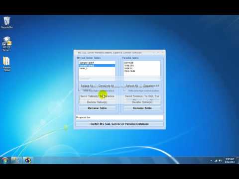 MS SQL Server Paradox Import, Export & Convert Software