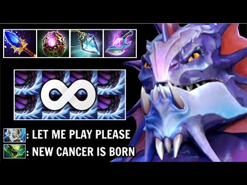 NEW CANCER META Endless Stun Magic Slardar OC + Spell Prism + Arcane Blink Delete Zeus 7.34 Dota 2