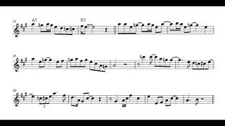 Lester Young -  Pound Cake  -Solo Transcription - #tenor_saxophone #solotranscription #sheetmusic