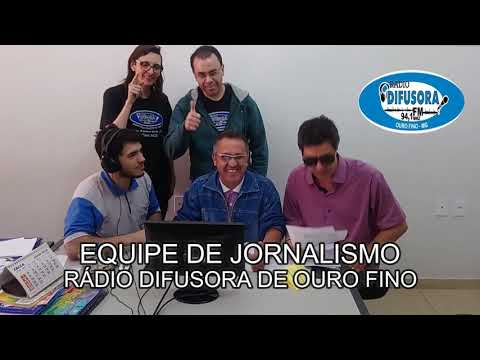 Equipe de jornalismo da RÁDIO DIFUSORA OURO FINO