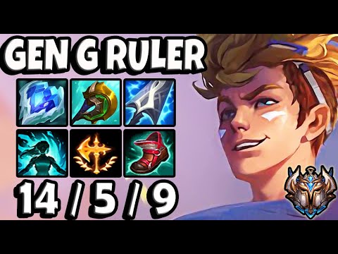 Ezreal ADC vs Aphelios [ Gen G Ruler ] Korea Challenger Patch 11.16 ✅