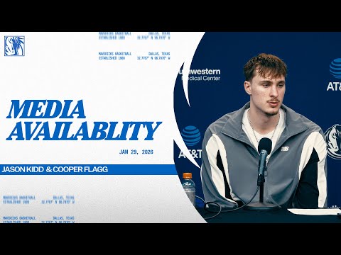 Jason Kidd & Cooper Flagg | Media Availability vs CHA | 1/29/26