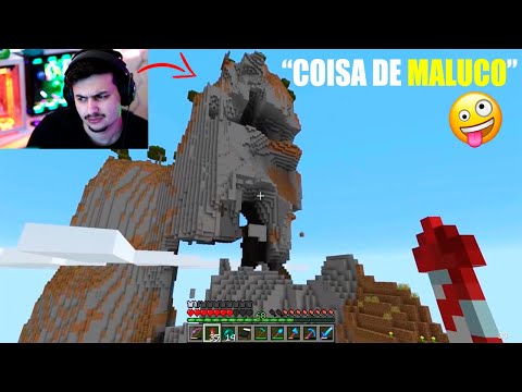 GABE REAGE A Quebrando a MAIOR MONTANHA do Minecraft - Em busca da casa automática #244