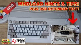 A500 Mini WHDLoad Hints & Tips! Plus USB Extender Test - Use more than 3 USB!