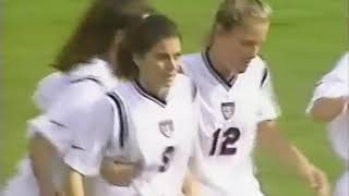 USAvCHN Women&#39;s World Cup 1995 Mia Hamm goal