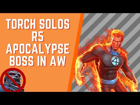 Human Torch BURNS Through R5 Apocalypse in AW | Marvel Contest of Champions
