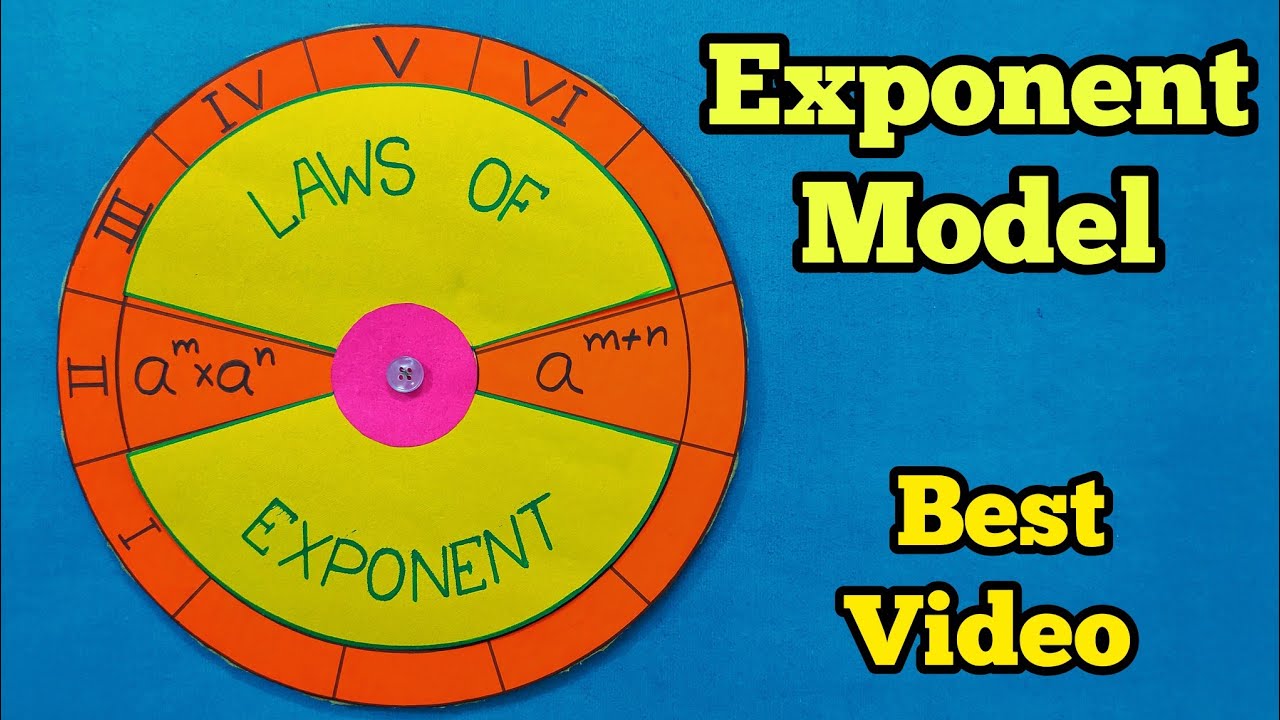 #maths working model#Laws of Exponent #how to make exponent model #maths project #maths model#TLM 👍