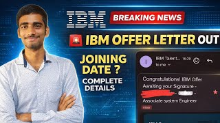 IBM Offer Letter Out 2026 🔥 | Associate System Engineer | Joining Date Update | Complete Details