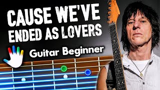 Cause We've Ended As Lovers Guitar Lessons for Beginners Jeff Beck Tutorial | Easy Chords