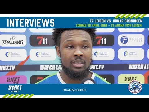 Interviews na Zorg en Zekerheid Leiden - Donar Groningen, BNXT League (20 apr. 2025)
