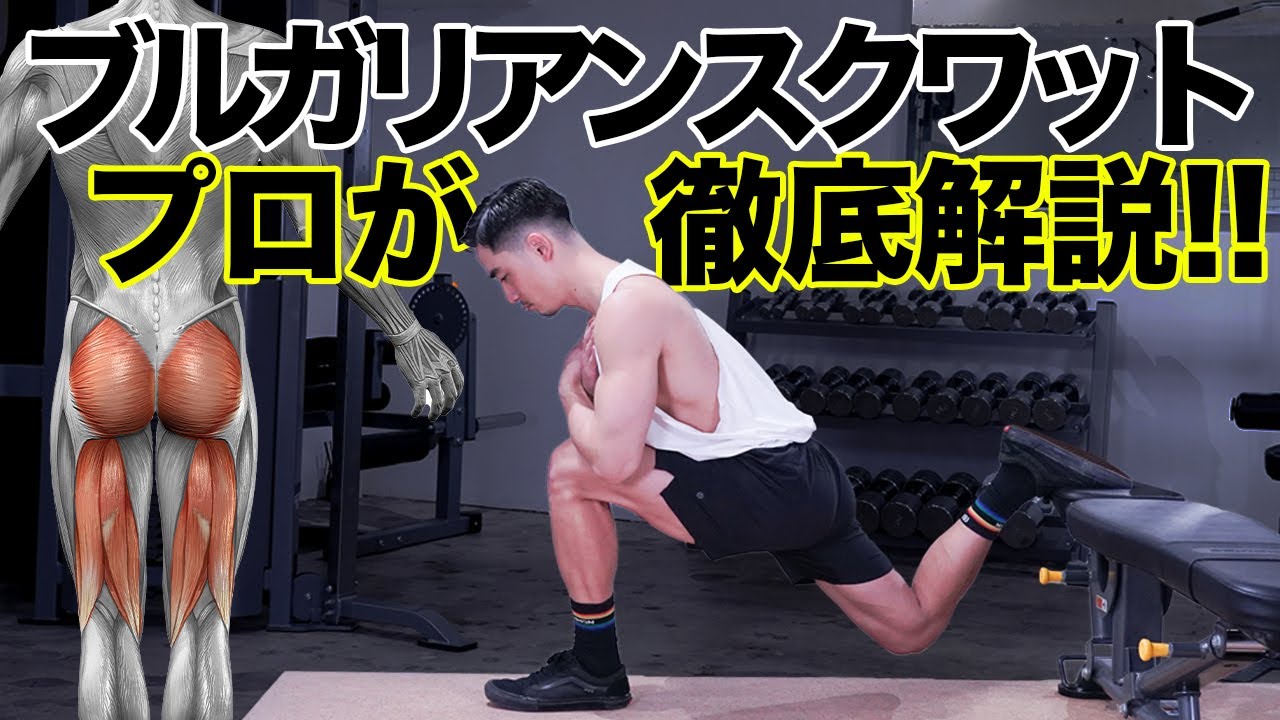 お尻ともも裏に効く！ブルガリアンスクワットの効果的なやり方