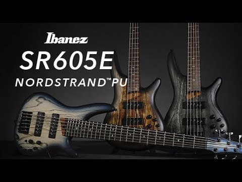 Ibanez SR605E Standard 5 String Electric Bass (Cosmic Blue Starburst Flat)