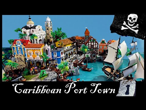 LEGO and Terrain: Building A Caribbean Port Town Part 1 - Being Pirates