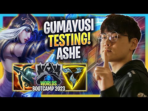 GUMAYUSI TESTING ASHE IN KR SOLOQ! - T1 Gumayusi Plays Ashe ADC vs Kai'sa! | Bootcamp 2023
