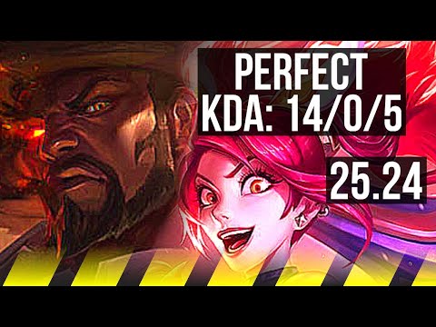 LUCIAN & Milio vs JINX & Zilean (ADC) | 14/0/5 | NA Master | 25.24