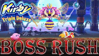 Kirby: Triple Deluxe - Arena Rush (All Boss Fights, No Damage)