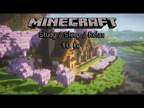 Minecraft 10 hours music  Riverside Villa  Relaxing Music and Scenic Views 🎵