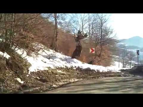 Romanian roads - DJ730, Sirnea - Podu Dambovitei * 2013.01.01