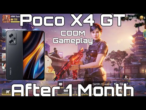 POCO X4 GT CODM GAMEPLAY after 1 MONTH OF USAGE