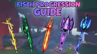 BEST RODS FISCH - FULL ROD Progression Guide FISCH! Roblox
