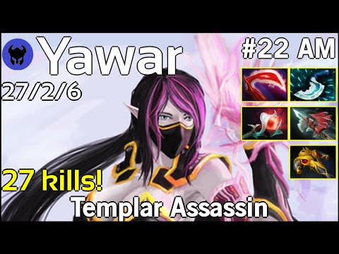 27 kills! Yawar [Forward Gaming] plays Templar Assassin!!! Dota 2 7.19
