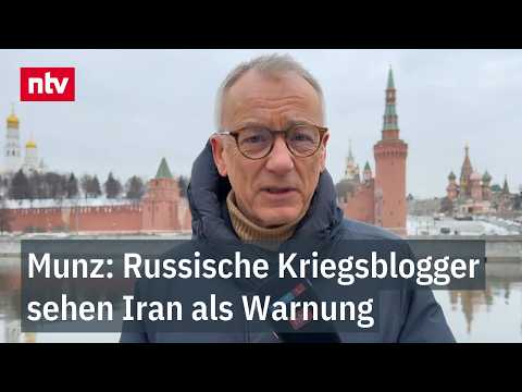 Munz: Russische Kriegsblogger sehen Iran als Warnung - USA "schlagen trotz Verhandlungen zu"