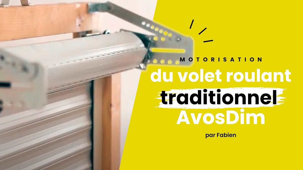 Kit Axe Motorisé Solaire AvosDim pour Volet