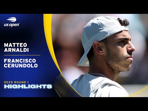 Matteo Arnaldi vs. Francisco Cerundolo Highlights | 2025 US Open Round 1