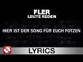 FLER - LEUTE REDEN - AGGROTV LYRICS ...