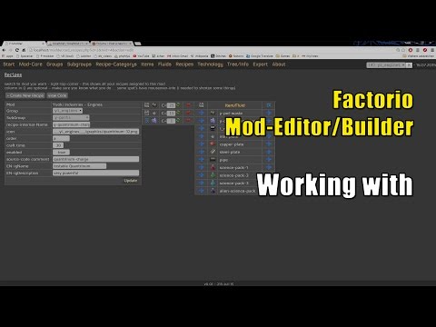 Factorio - Mod-Editor - Working with P1