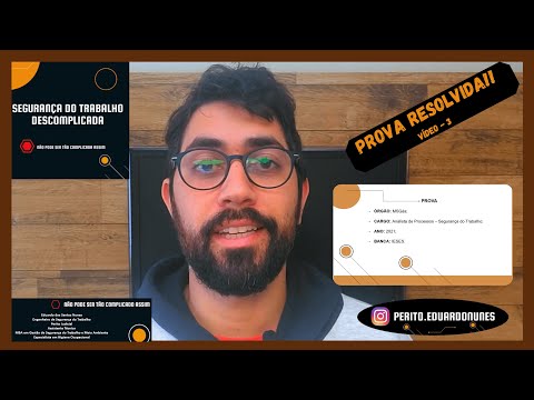 QUESTÕES DE SEGURANÇA DO TRABALHO [PROVA COMENTADA ENGENHEIRO DE SEGURANÇA DO TRABALHO - 2021]