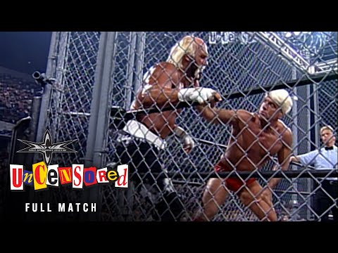 FULL MATCH: Hulk Hogan vs Ric Flair | WCW Title Barbed Wire Steel Cage Match: WCW Uncensored 1999