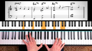 'SILENT NIGHT' JAZZ PIANO LESSON (Christmas tutorial)