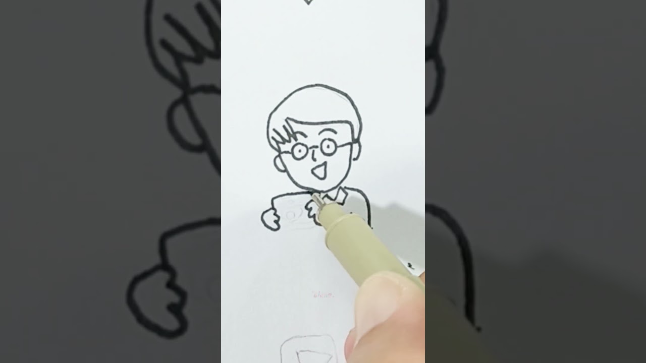 Draw chibi maruko chan | chibi maruko chan | circle chibi maruko chan | part 9