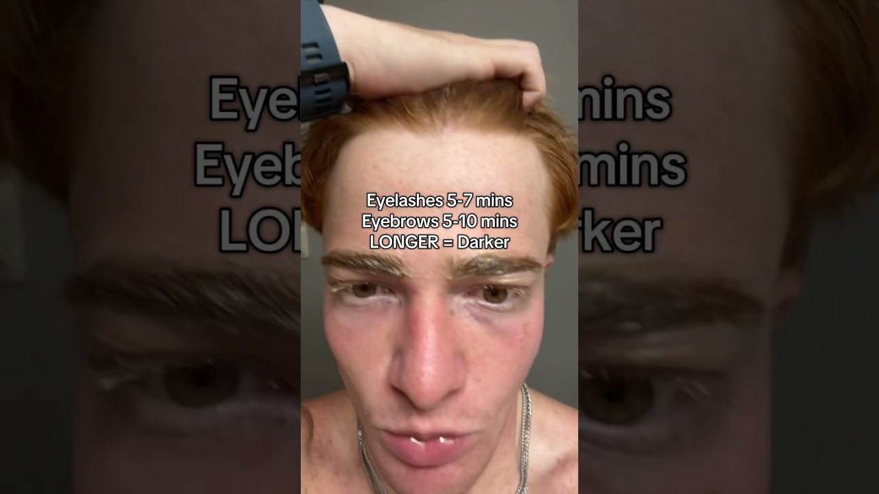 Eyebrow dye tutorial ‼️ #looksmax #explore