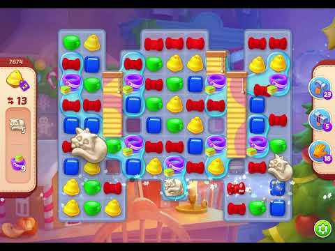 HomeScapes Level 7674 no boosters (18 moves)