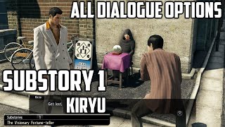 Yakuza 0 - The Visionary Fortune-teller (Substory 1) ALL DIALOGUE OPTIONS