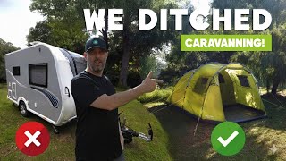 Ditching Our Caravan for a TENT - Freezing Fun at Red Shoot Camping Park