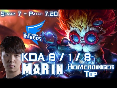 AFs MaRin HEIMERDINGER vs ILLAOI Top - Patch 7.20 KR Ranked