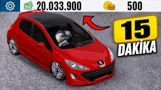 Sıfırdan Başlayıp Sadece 15 DAKİKADA ZENGİN OLDUM ! - Car Parking Multiplayer